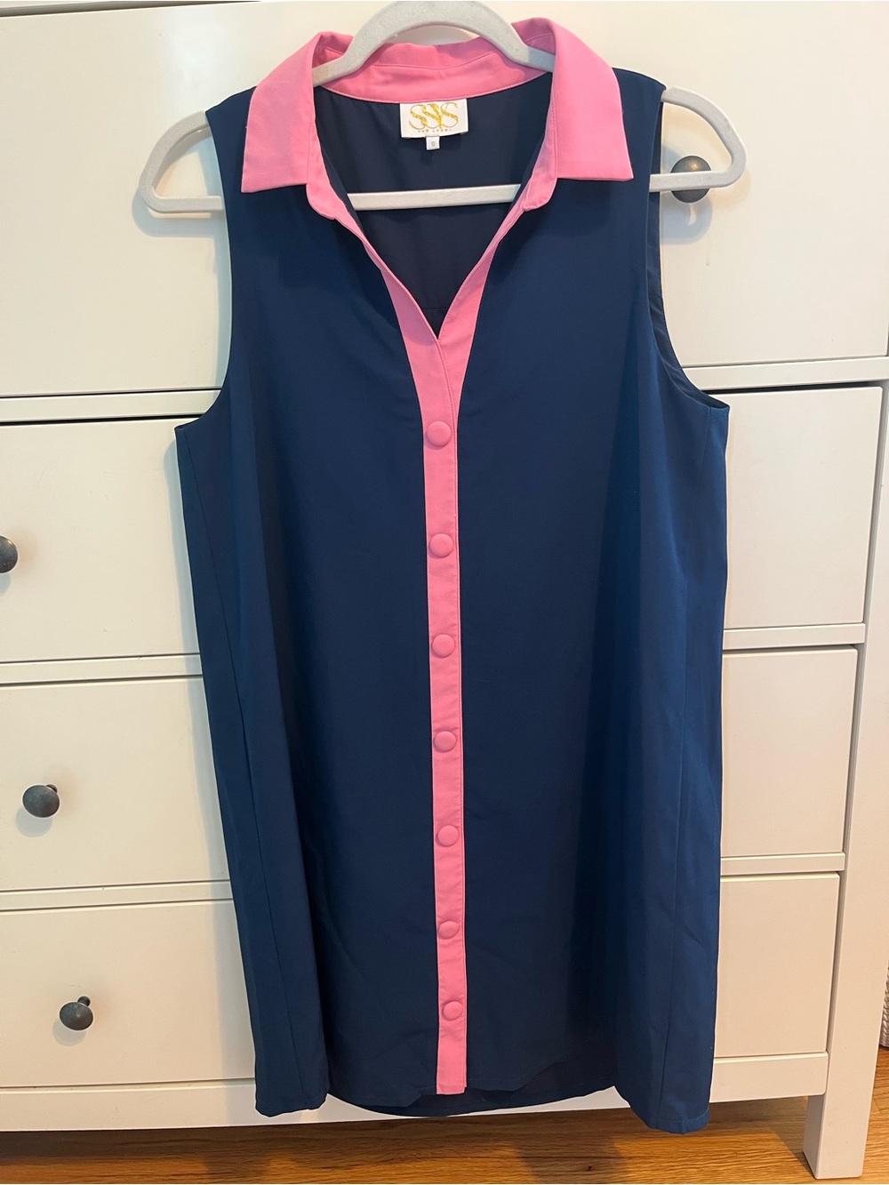 SSYS color-block button dress